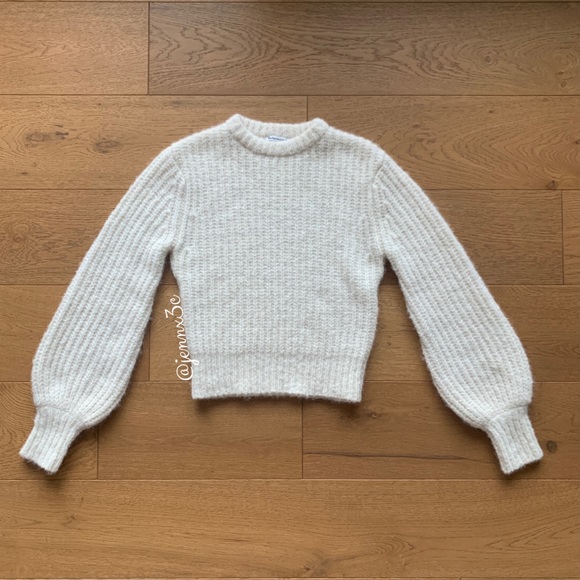 Reformation Tatum Sweater || Ivory - Picture 6 of 15